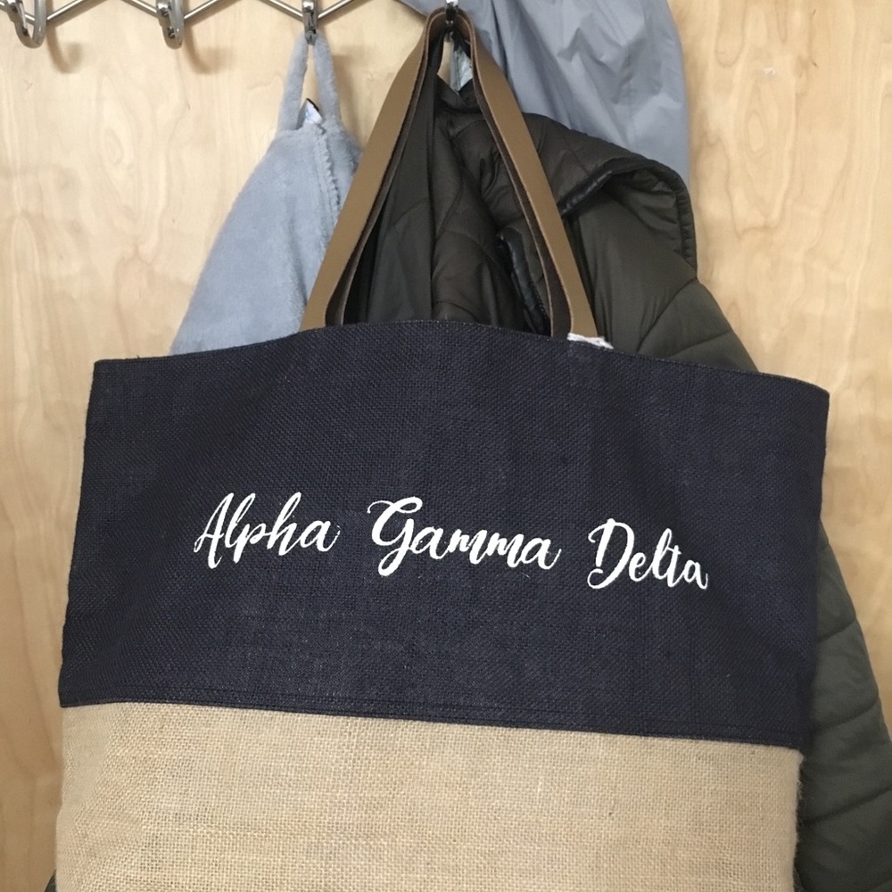Alpha Gamma Delta Tote bag